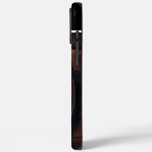 Elche Silhouette Holzzeichen Case-Mate iPhone Hülle (Rückseite / Links)