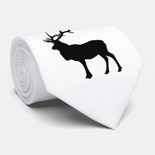 Elche Silhouette Krawatte (Gerollt)
