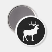 Elche Silhouette Magnet (Vorderseite/Rückseite)