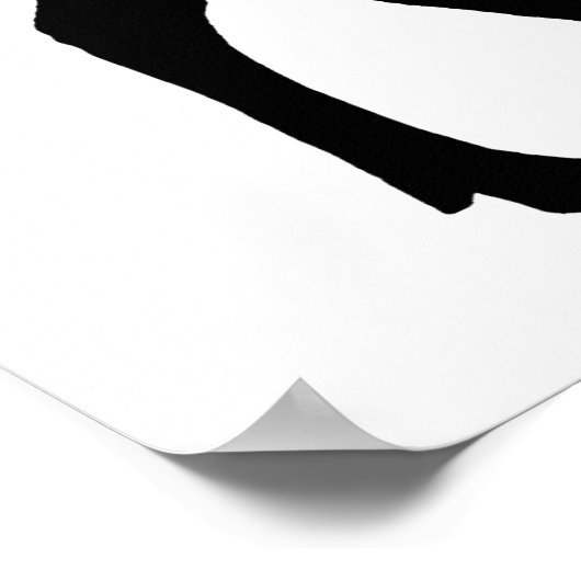 Elche Silhouette Poster (Ecke)