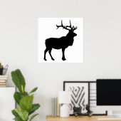 Elche Silhouette Poster (Heimbüro)
