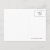 Elche Silhouette Postkarte (Rückseite)