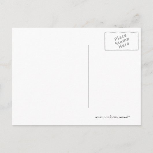 Elche Silhouette Postkarte (Rückseite)