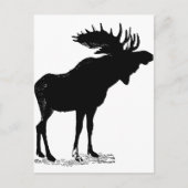Elche Silhouette Postkarte (Vorderseite)