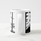 Elche Silhouette - riesige Kaffee-Tasse Jumbo-Tasse (Rückseite)