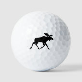 Elche Silhouette Wildtiere Golfball (Vorderseite)