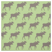 Elche Silhouetten Tan Green Stoff (Muster)