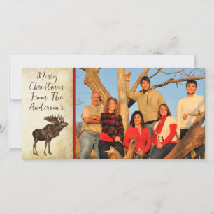 Elche & Snowflake Frohe Weihnachten