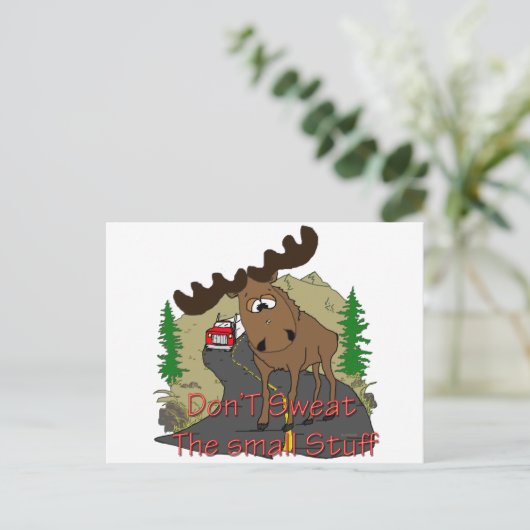 Elche Spaß Postkarte (Stehend Vorderseite)