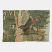 Elche Spaziergänge im Wasser Handtuch (Horizontal)