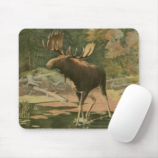 Elche Spaziergänge im Wasser Mousepad (Mit Mouse)