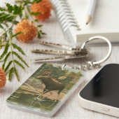 Elche Spaziergänge im Wasser Schlüsselanhänger (Vorderseite rechts)