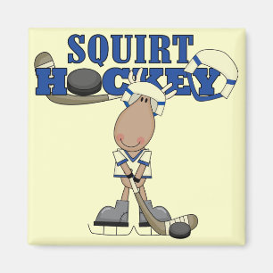 Elche spritzen Hockey-T-Shirts und Geschenke Magnet