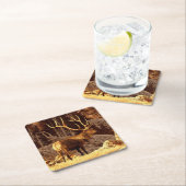 Elche Stier Rechteckiger Pappuntersetzer (Vor Ort)