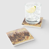 Elche Stier Steinuntersetzer (Seitenansicht)