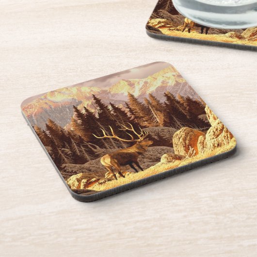 Elche Stier Untersetzer (Linke Seite)