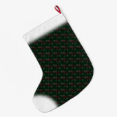 Elche Strumpf Elche Weihnachts-Strumpf Custom Großer Weihnachtsstrumpf (Rückseite (Hängend))