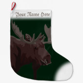 Elche Strumpf Elche Weihnachts-Strumpf Custom Großer Weihnachtsstrumpf (Vorderseite)