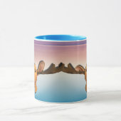 Elche Tasse mit blauem lila Meer (Zentrum)