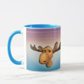 Elche Tasse mit blauem lila Meer