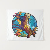 Elche Tiere Portrait Gestaltete Glas frei Wildtier Wandteppich (Vorderseite (Horizontal))