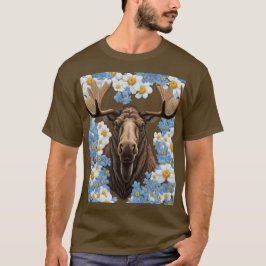 Elche und Alaska vergessen-Ich-nicht-Blume T-Shirt