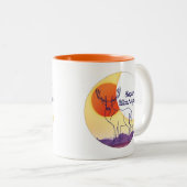 Elche und Bergwelt - Sequim, WA-Tasse Zweifarbige Tasse (VorderseiteRechts)