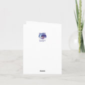 Elche und Geburtstagskuchen Niedliche Elche Dankeskarte (Rückseite)