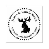 Elche und Pfeile Rücksendeadresse Permastempel (Design)