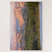 "Elche und Touristen am Sprague Lake, Colorado Puzzle (Vertikal)