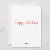 Elche Weihnachtskarte im Schnee Feiertagskarte (Rückseite)