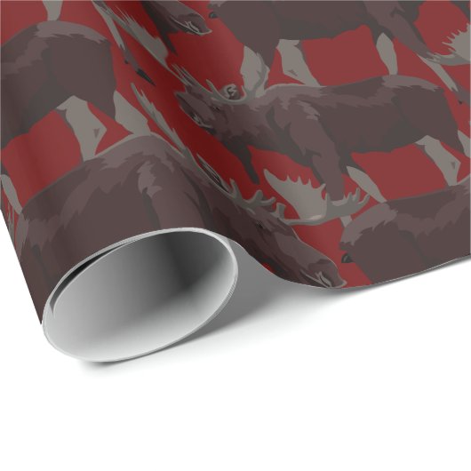 Elche Wrapping Papier Weihnachtsgeschenk Papier Geschenkpapier (Rolleneckpunkt)