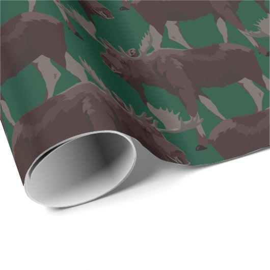 Elche Wrapping Papier Weihnachtsgeschenk Papier Geschenkpapier (Rolleneckpunkt)