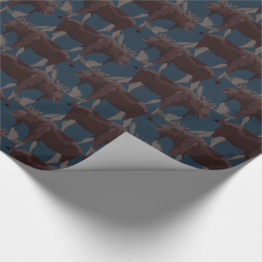 Elche Wrapping Papier Weihnachtsgeschenk Papier Geschenkpapier (Ecke)