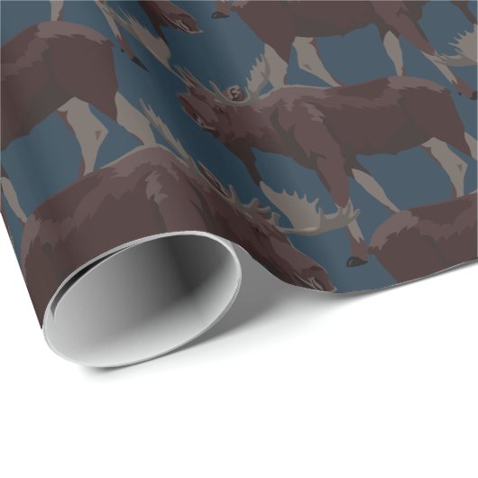 Elche Wrapping Papier Weihnachtsgeschenk Papier Geschenkpapier (Rolleneckpunkt)