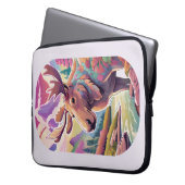 Elchfarben Laptopschutzhülle (Vorderseite Links)