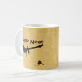 Elchfleisch Rockband Kaffeetasse (Vorderseite Links)