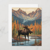 Elchgebirge Mitteilungskarte (Vorne/Hinten)