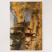 Elchherde im Herbst Puzzle (Vertikal)