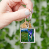 Elchhorn und Iris-Schlüsselkette Schlüsselanhänger (Hand)
