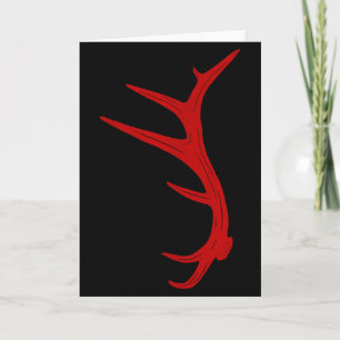 Elchjagd Bull Geweih Shed  Karte