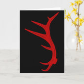 Elchjagd Bull Geweih Shed  Karte (Gelbe Blume)
