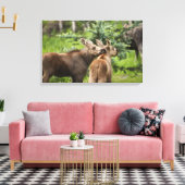 Elchkalben Leinwanddruck (Insitu (Wohnzimmer))