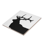 Elchkopf-Silhouette Fliese (Seite)
