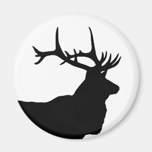 Elchkopf-Silhouette Magnet