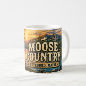 Elchland Fryeburg Maine Kaffeetasse (VorderseiteRechts)