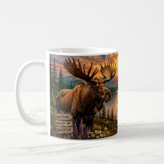 Elchland Fryeburg Maine Kaffeetasse (Links)