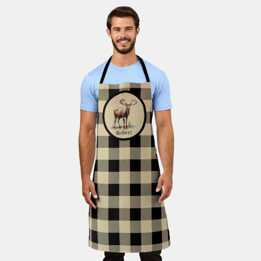 Elchliebhaber aus dem niedlichen Land Schürze (Getragen)