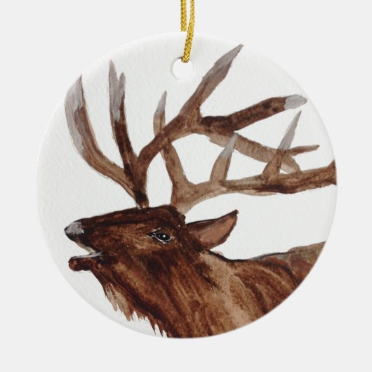 Elchmalerei Keramikornament (Vorne)