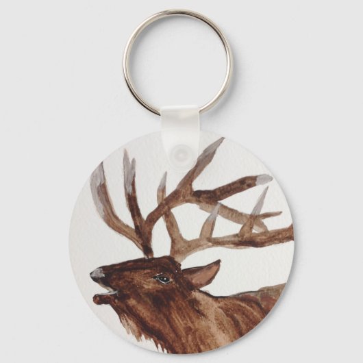 Elchmalerei Schlüsselanhänger (Vorderseite)
